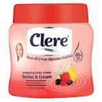 clere body crème - berries and crème 500ml 24-pack