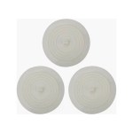 Basin Plug 3Pc White Carded