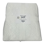 Mico Satin Quilt- White
