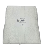 Mico Satin Quilt- White