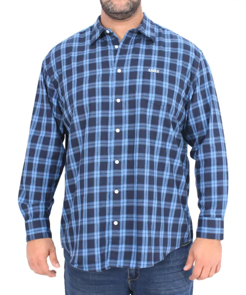 137844B.jpg Mens Long Sleeve Brushed Shirt - Image 1