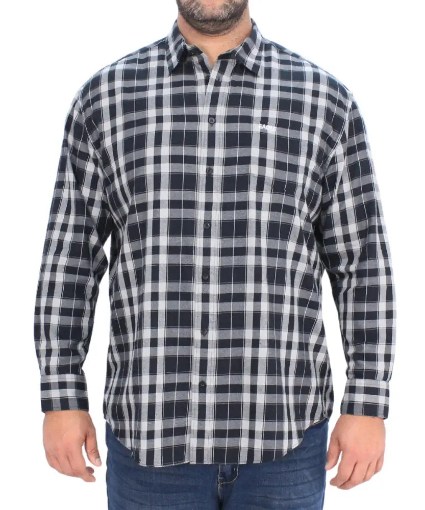 137846B.jpg Mens Long Sleeve Brushed Shirt - Image 1