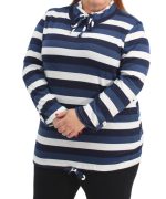 Ladies Stripe Funnel Neck Jersey - Image 3