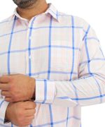 Mens Long Sleeve Check Shirt - Image 4