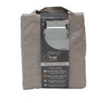 Grey Polycotton Embroidery Duvet Cover- Queen