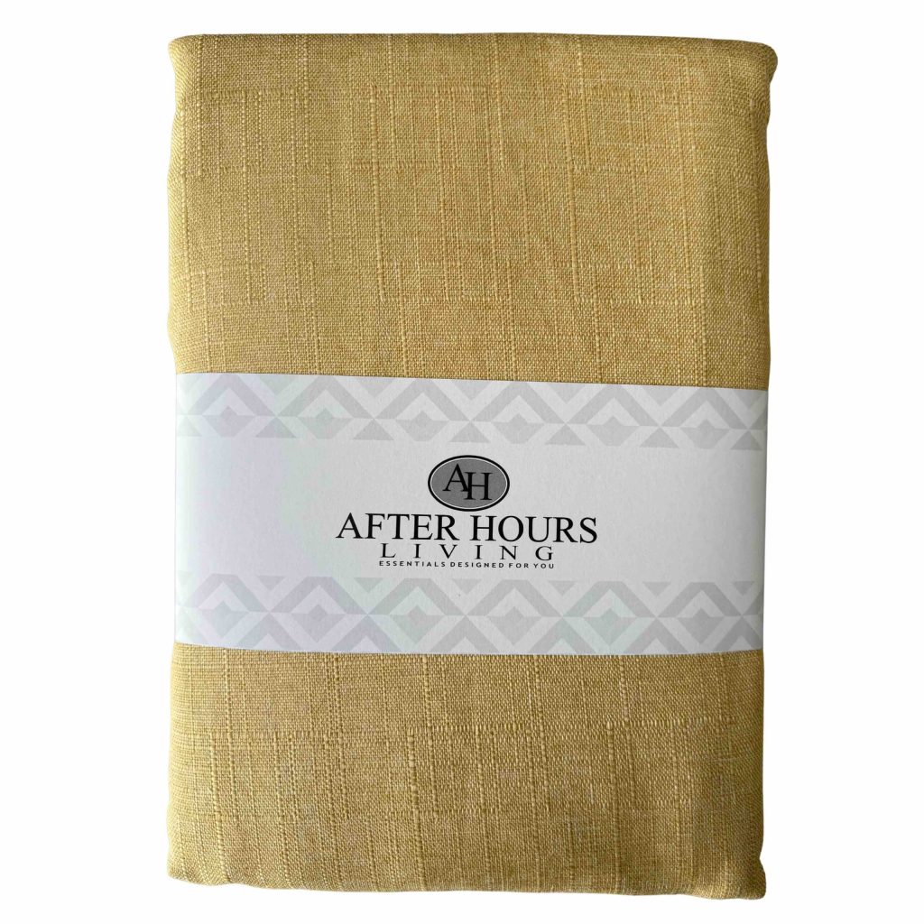 BubbleLeggings R39 - 9 Bundle Deal- 2 Mustard Taped & Lined Curtains 230 x 218cm - Image 1