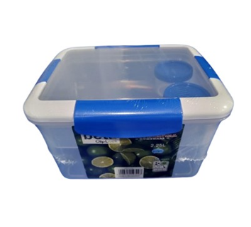 CH1172.png Plastic Clip Lock Container W/Sauce Ware- 2.25L - Image 1