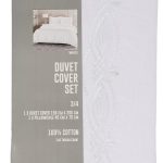 3/4 White Duvet Cover Set