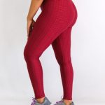 Ladies Bubble Leggings- Maroon