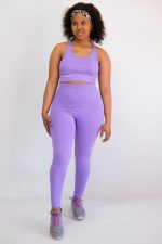 Ladies 2pc Long Pants Gym Set - Image 2