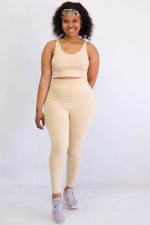 Ladies 2pc Long Pants Gym Set