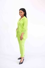 Ladies Suit Pants- Lime - Image 2