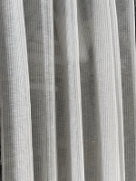 Sheer Taped Unlined Curtain- Thin Stripe - Image 3