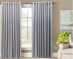 Unlined Blockout Eyelet Curtain-230×218