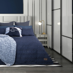 Pierre Cardin 3 PC HOUNDSTOOTH QUILT 240 × 240 cm