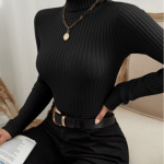 Ladies Knitted Polar Neck