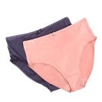 Ladies 2 Pack Hi Leg Underwear