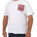 Mens Plain Tee with Printed Pocket