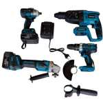 4-Piece Cordless Power Tool Combo Kit
