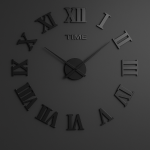 DIY 3D Wall Clock featuring Roman numerals